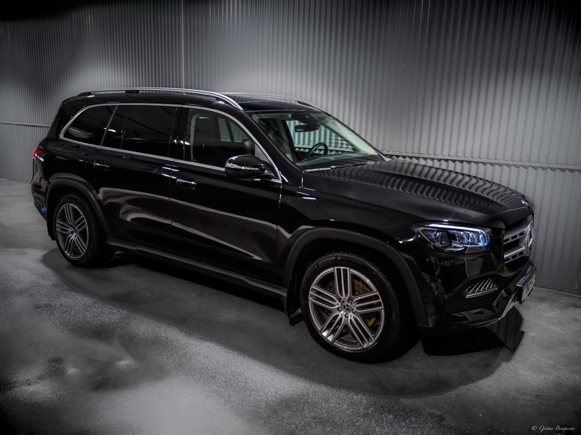 Black Mercedes-Benz GLS business SUV with premium all-wheel drive